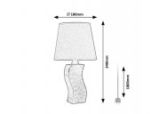 Veioza clasica 1 bec DAYAMI 74073 Rabalux