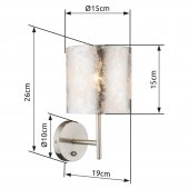 Aplica clasica 1 bec E14 AMY 15188W Globo