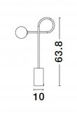 Veioza moderna 1 bec G9 DEDALO 9010223 NOVA LUCE