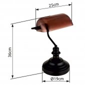 Veioza vintage 1 bec E27 ANTIQUE 2491C Globo