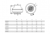 Ventilator pentru tubulatura diam.125mm 20-007-0097 DOSPEL