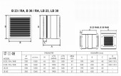 Ventilator perete/geam jaluzele automate telecomanda diam.23 cm CATA B23 RA